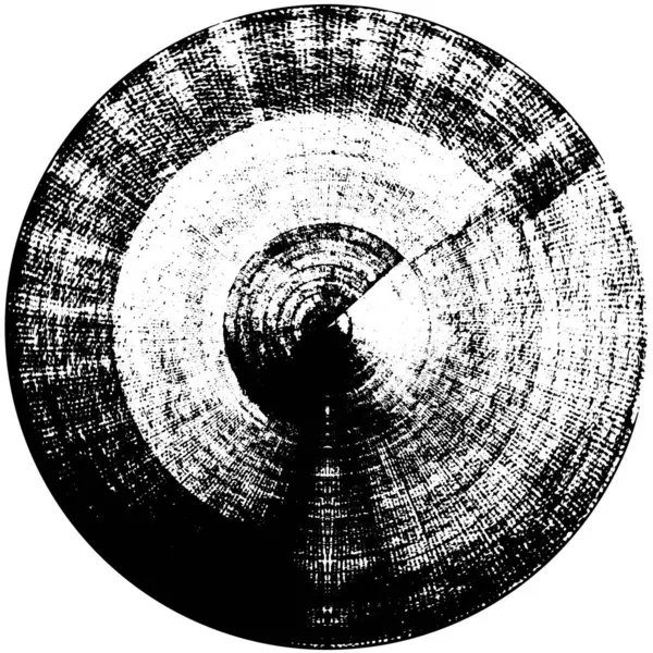 Абстрактне Чорнило Білому Тлі Векторні Ілюстрації Кругла Гранжева Марка — стоковий вектор