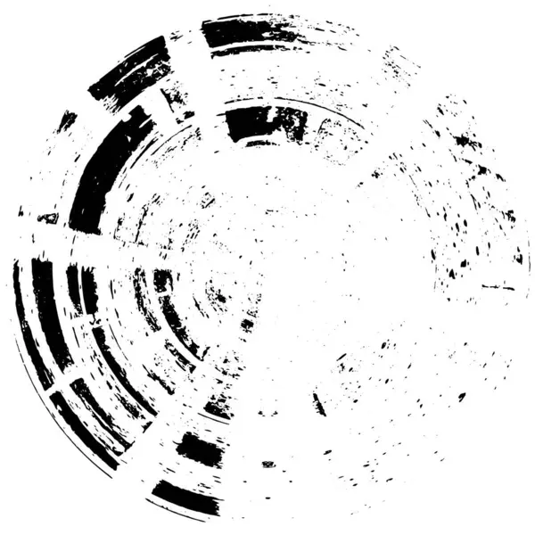 Cercle Encre Abstrait Sur Fond Blanc Illustration Vectorielle Timbre Grunge — Image vectorielle
