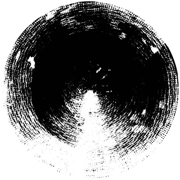 白い背景の抽象的なインク サークル ベクトル イラスト 円形のグランジ スタンプ — ストックベクタ
