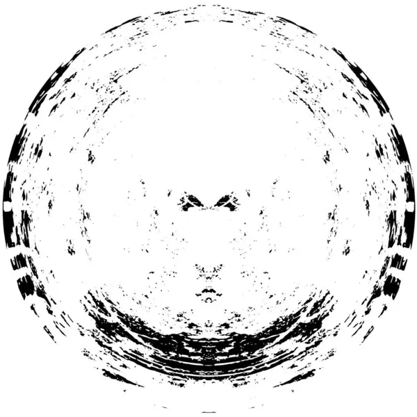 Cerchio Inchiostro Shabby Astratto Sfondo Bianco Illustrazione Vettoriale — Vettoriale Stock