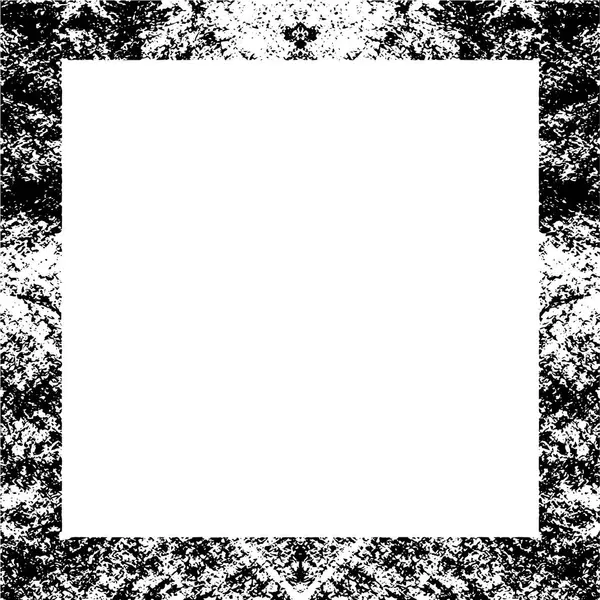Fondo Blanco Negro Con Marco Grunge — Archivo Imágenes Vectoriales