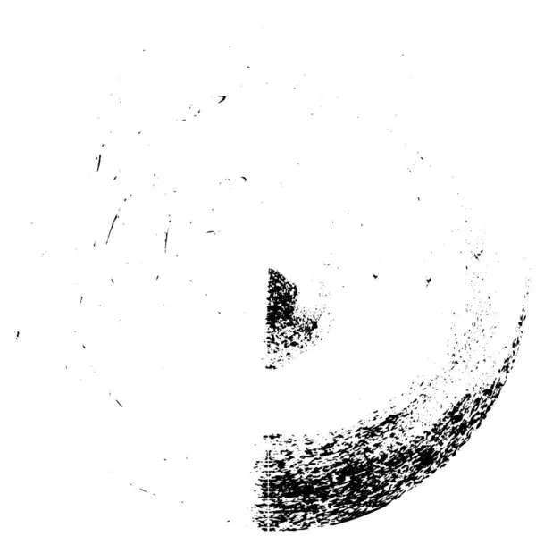 Abstrakter Grunge Kreis Auf Weißem Hintergrund Vektorillustration — Stockvektor