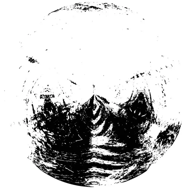 白色背景上的Grunge圆 矢量图解 — 图库矢量图片