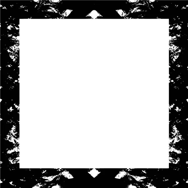 Black Abstract Frame White Background Monochrome Background — Stock Vector
