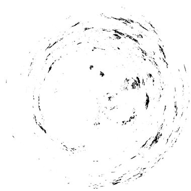 Beyaz arkaplan üzerindeki grunge çemberi, vektör illüstrasyonu