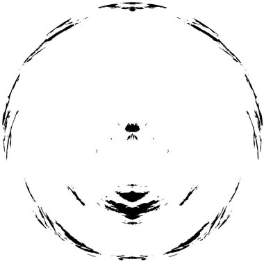 Beyaz arkaplan üzerindeki grunge çemberi, vektör illüstrasyonu