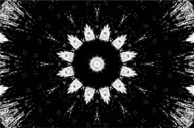 Soyut arkaplan. Siyah ve beyaz tonlu monokrom desen.