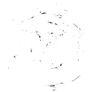 Beyaz arkaplanda soyut mürekkep çemberi, vektör çizimi, yuvarlak grunge damgası