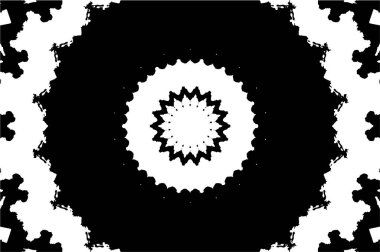 Soyut yaratıcı siyah beyaz desen, vektör çizimi. güzel süs arkaplanı