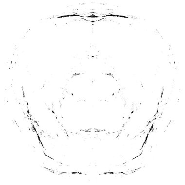 Beyaz arkaplanda soyut mürekkep çemberi, vektör çizimi, yuvarlak grunge damgası