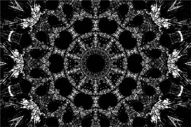 Soyut arkaplan. Siyah ve beyaz tonlu monokrom desen.