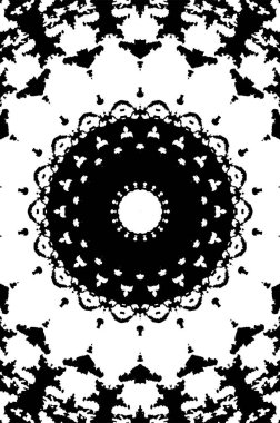 Soyut yaratıcı siyah beyaz desen, vektör çizimi. güzel süs arkaplanı