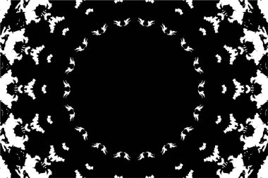 Soyut yaratıcı siyah beyaz desen, vektör çizimi. güzel süs arkaplanı