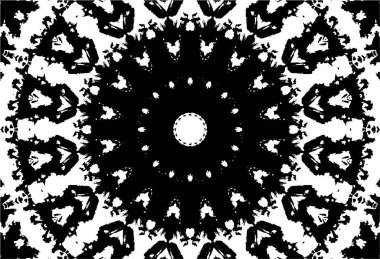 Soyut yaratıcı siyah beyaz desen, vektör çizimi. güzel süs arkaplanı