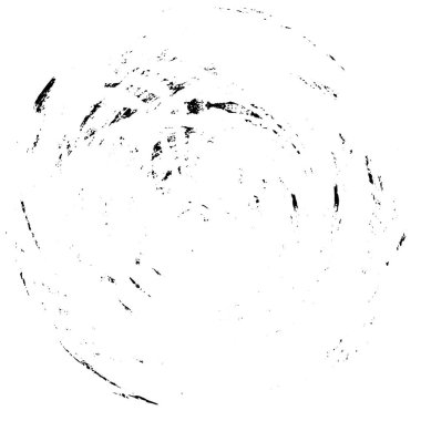  Beyaz arkaplanda soyut siyah çember şeklinin vektör çizimi.   