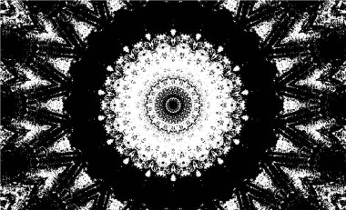 Siyah beyaz monokrom eski grunge vintage eskimiş arka plan soyut antika desenli retro model.  