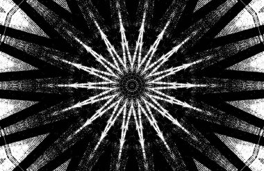 Siyah beyaz monokrom eski grunge vintage eskimiş arka plan soyut antika desenli retro model.  