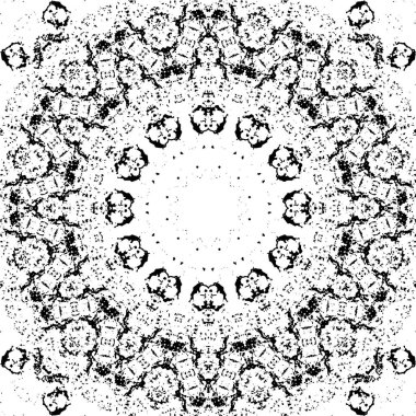 Ayrıntılı siyah beyaz mozaiği kapat