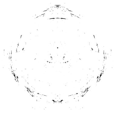 Beyaz arka planda siyah bir şekil. vektör illüstrasyonu   