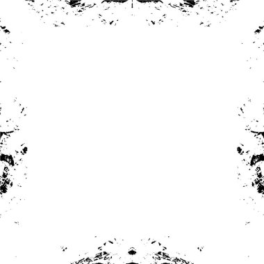 Beyaz arkaplanda Grunge kare çerçeve