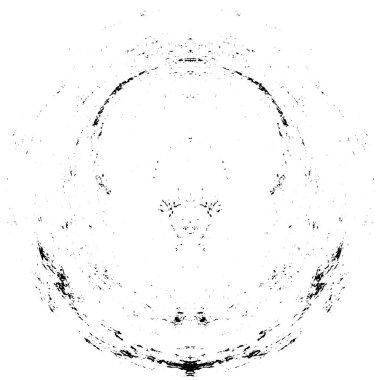 Beyaz arka planda siyah bir şekil. vektör illüstrasyonu   