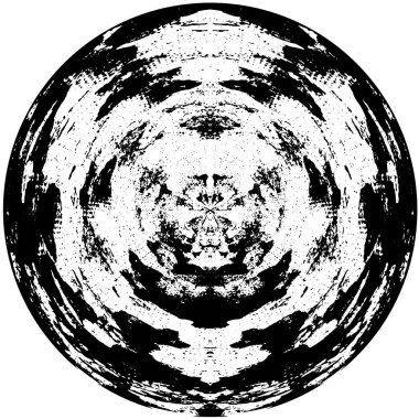 Beyaz arka planda siyah bir şekil. vektör illüstrasyonu   