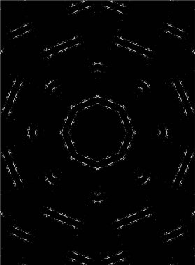 Ayrıntılı siyah beyaz mozaiği kapat