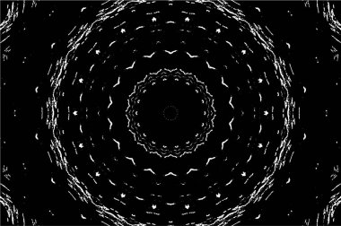 Siyah beyaz monokrom eski grunge vintage eskimiş arka plan soyut antika desenli retro model.  