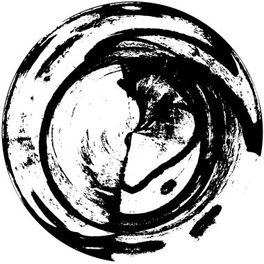 Beyaz arka planda siyah bir şekil. vektör illüstrasyonu   