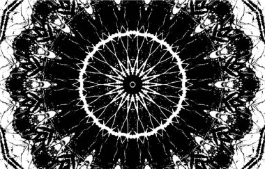 Siyah beyaz monokrom eski grunge vintage eskimiş arka plan soyut antika desenli retro model.  