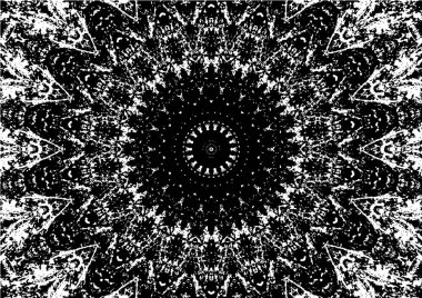 Siyah beyaz monokrom eski grunge vintage eskimiş arka plan soyut antika desenli retro model.  