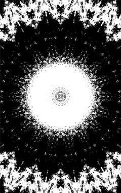 Siyah beyaz monokrom eski grunge vintage eskimiş arka plan soyut antika desenli retro model.  