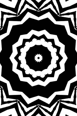 Soyut yaratıcı siyah beyaz desen, vektör çizimi. güzel süs arkaplanı