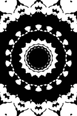 Soyut yaratıcı siyah beyaz desen, vektör çizimi. güzel süs arkaplanı