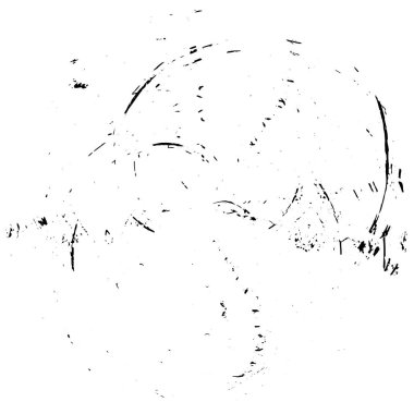 Beyaz arka planda siyah bir şekil. vektör illüstrasyonu   