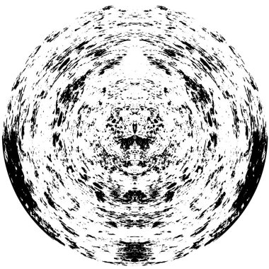 Beyaz arka planda siyah bir şekil. vektör illüstrasyonu   