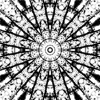 Ayrıntılı siyah beyaz mozaiği kapat