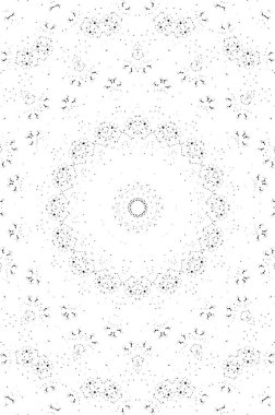 Ayrıntılı siyah beyaz mozaiği kapat