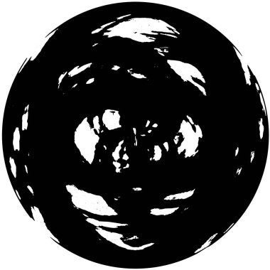 Beyaz arka planda siyah daire şeklinde. vektör illüstrasyonu  