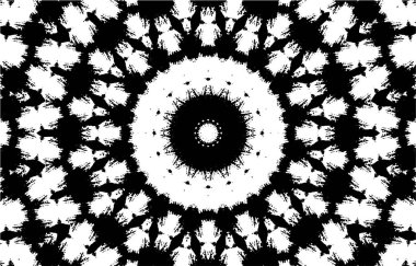 Kaleydoskopik desenli tek renkli süslemeli arkaplan