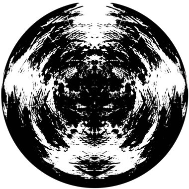 Beyaz arka planda siyah daire şeklinde. vektör illüstrasyonu  