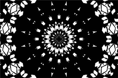 Soyut yaratıcı siyah beyaz desen, vektör çizimi. güzel süs arkaplanı