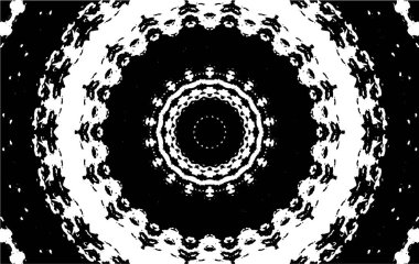 Siyah beyaz monokrom eski grunge vintage eskimiş arka plan soyut antika desenli retro model.  