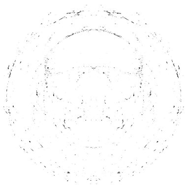 Beyaz arka planda siyah daire şeklinde. vektör illüstrasyonu 