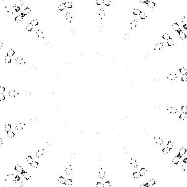 Kaleydoskopik süslemeli siyah beyaz arkaplan