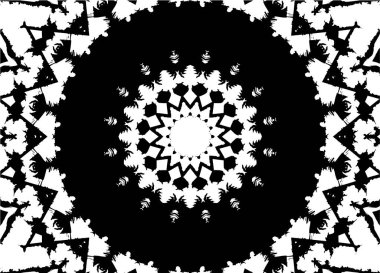 Soyut yaratıcı siyah beyaz desen, vektör çizimi. güzel süs arkaplanı