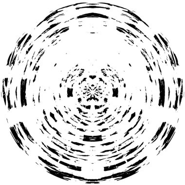 Beyaz arka planda siyah daire şeklinde. vektör illüstrasyonu 