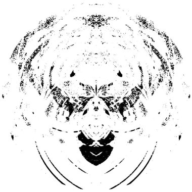 Beyaz arka planda siyah daire şeklinde. vektör illüstrasyonu 