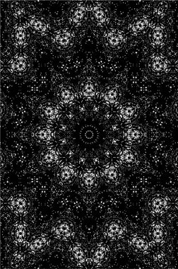 Ayrıntılı siyah beyaz mozaiği kapat