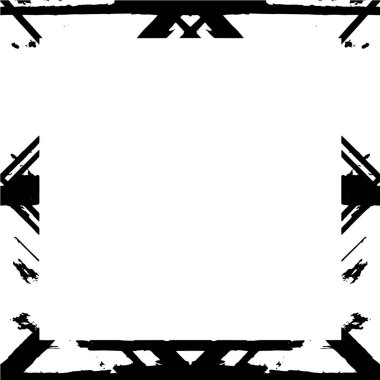 Soyut tasarım grunge çerçeve. Tek renkli arkaplan